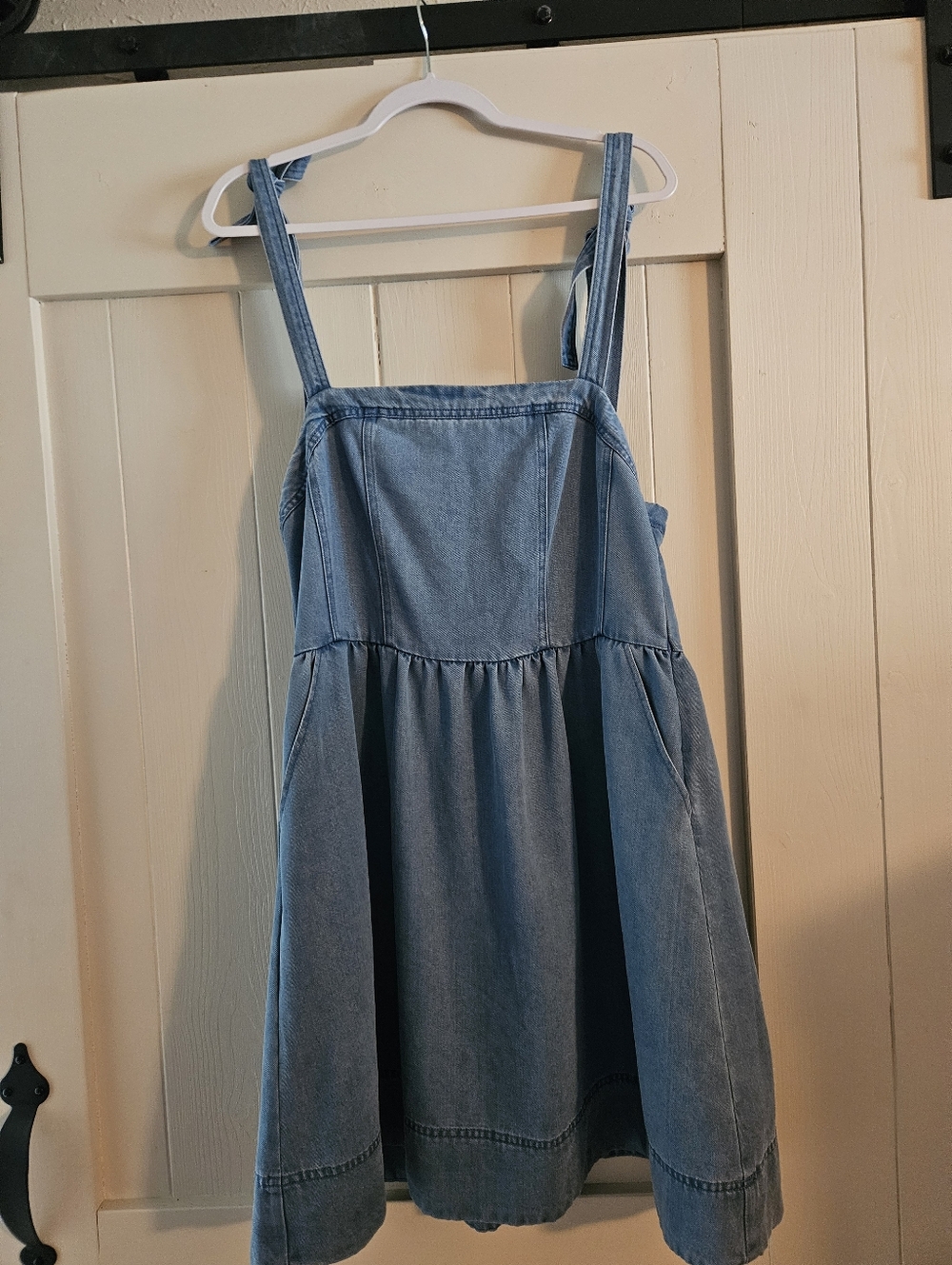Altar'd State Light Blue Denium Pinafore Jumper - Super Soft! Size XL - Picture 2 of 7